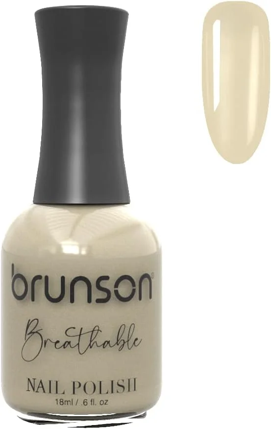 لاک ناخن قابل تنفس برونسون، لاک ناخن حلال، مناسب وضو، خشک شدن سریع، وگان، ماندگاری طولانی اما به راحتی جدا می شود و سازگار با محیط زیست، ارگانیک، براق، پایه آب، لاک ناخن 18 میلی لیتر BH238