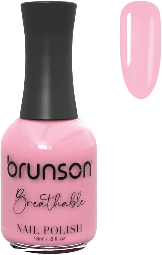لاک ناخن قابل تنفس برونسون، لاک ناخن حلال، مناسب وضو، خشک‌شونده سریع، وگان، ماندگاری طولانی، لایه‌برداری آسان، سازگار با محیط زیست، ارگانیک، براق و درخشان، بر پایه آب، لاک ناخن 18 میلی لیتر BH391