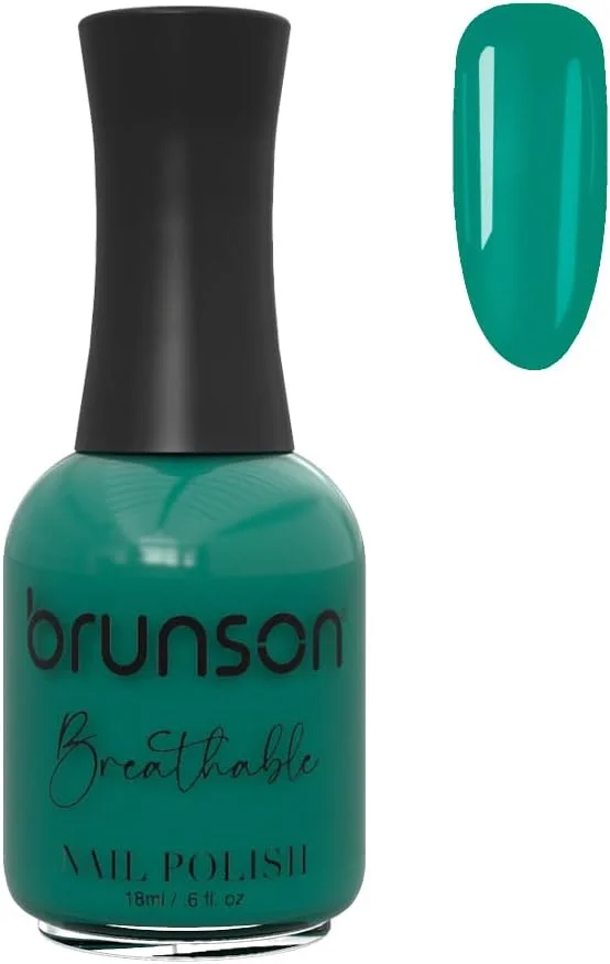 لاک ناخن قابل تنفس برونسون، لاک ناخن سازگار با وضو، خشک شدن سریع، وگان، ماندگاری طولانی، لایه برداری آسان و سازگار با محیط زیست، براق و درخشان، لاک ناخن بر پایه آب 18 میلی لیتر BH279
