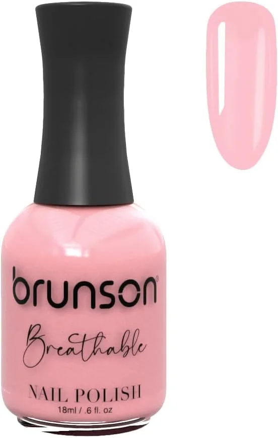 لاک ناخن قابل تنفس برونسون، لاک ناخن حلال، مناسب وضو، خشک شدن سریع، وگان، ماندگاری طولانی اما به راحتی جدا می شود، سازگار با محیط زیست، ارگانیک، براق، پایه آب، لاک ناخن 18 میلی لیتر BH423