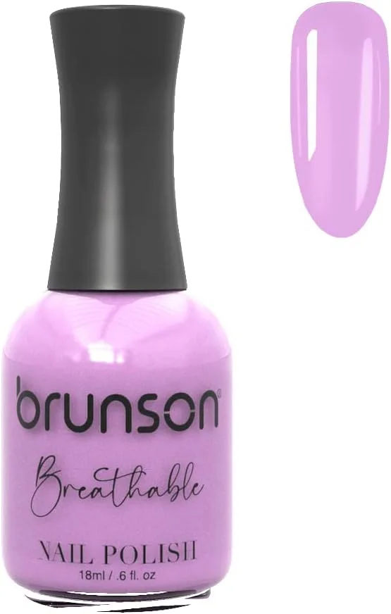 لاک ناخن قابل تنفس برونسون، لاک ناخن دوستدار وضو، خشک شدن سریع، وگان، ماندگاری طولانی اما به راحتی جدا می شود و سازگار با محیط زیست، براق، بر پایه آب، لاک ناخن 18 میلی لیتر BH194