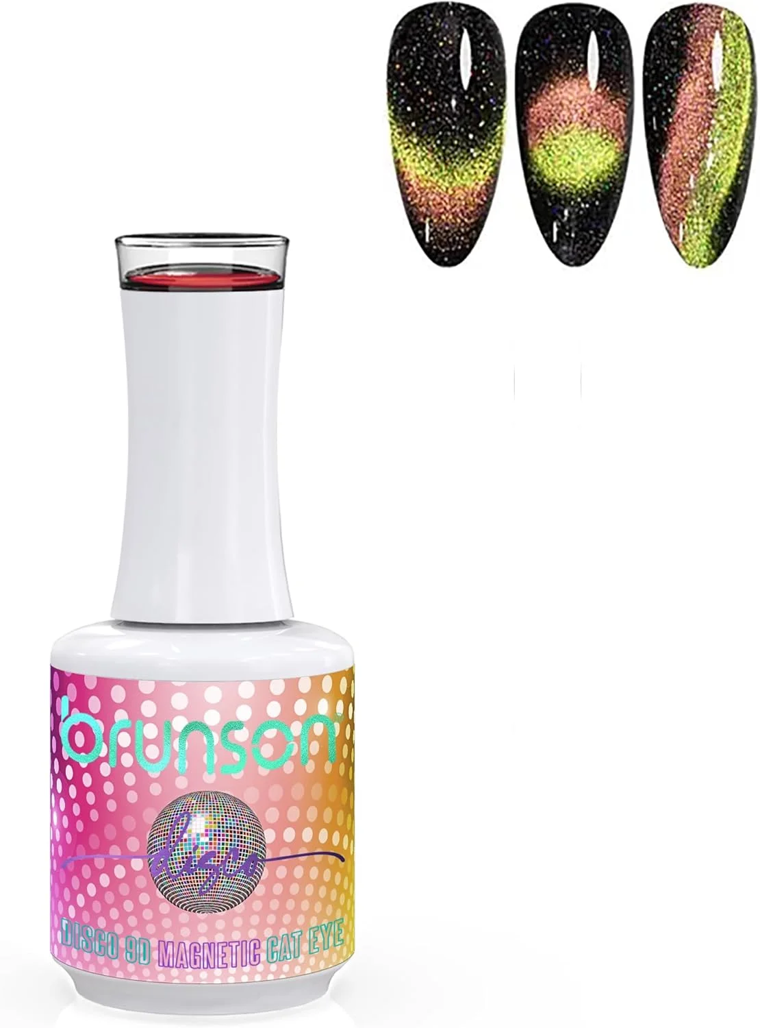 لاک ژل ناخن چشم گربه ای، لاک ناخن رنگین کمانی، ژل UV LED برای طراحی ناخن، رنگ آمیزی آسان، ابزار مانیکور، لاک ژل ناخن ماندگاری طولانی، مقاوم در برابر لب پر شدن، 18 میلی لیتر (نیاز به خشک شدن با لامپ UV LED)