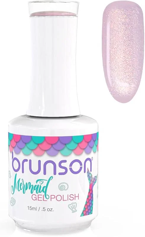 ست لاک ژل ناخن UV LED طرح مروارید، لاک ژل ناخن پری دریایی، ست هدیه دکوراسیون سالن مانیکور برای زنان، لاک ژل نیمه دائمی، لاک ژل UV LED خیساندنی BMG02