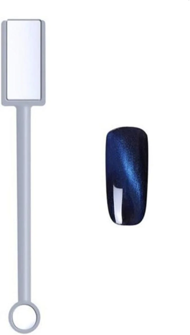 ابزار مغناطیسی دو طرفه طراحی ناخن برای لاک ژل چشم گربه ای، استیک مغناطیسی خطی سه بعدی