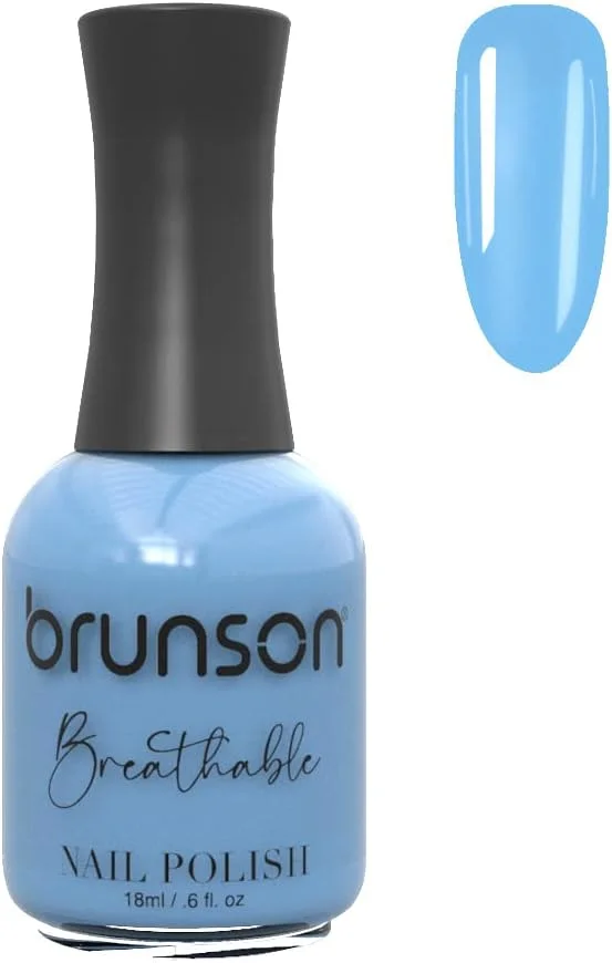 لاک ناخن قابل تنفس برونسون، لاک ناخن حلال، مناسب وضو، خشک شدن سریع، وگان، ماندگاری طولانی اما به راحتی جدا می شود، سازگار با محیط زیست، ارگانیک، براق، پایه آب، لاک ناخن 18 میلی لیتر BH217