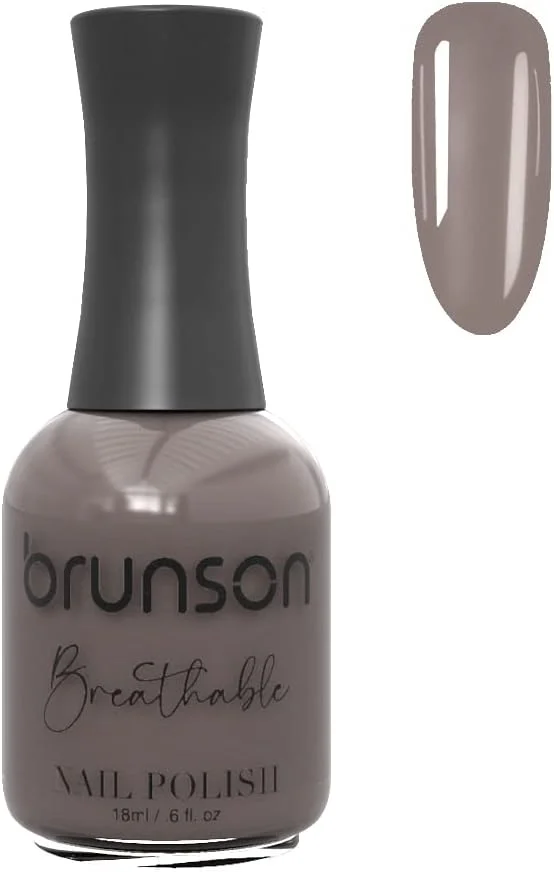 لاک ناخن قابل تنفس برونسون، لاک ناخن دوستدار وضو، خشک شدن سریع، وگان، ماندگاری طولانی، لایه برداری آسان و سازگار با محیط زیست، براق، پایه آب، لاک ناخن 18 میلی لیتر BH233