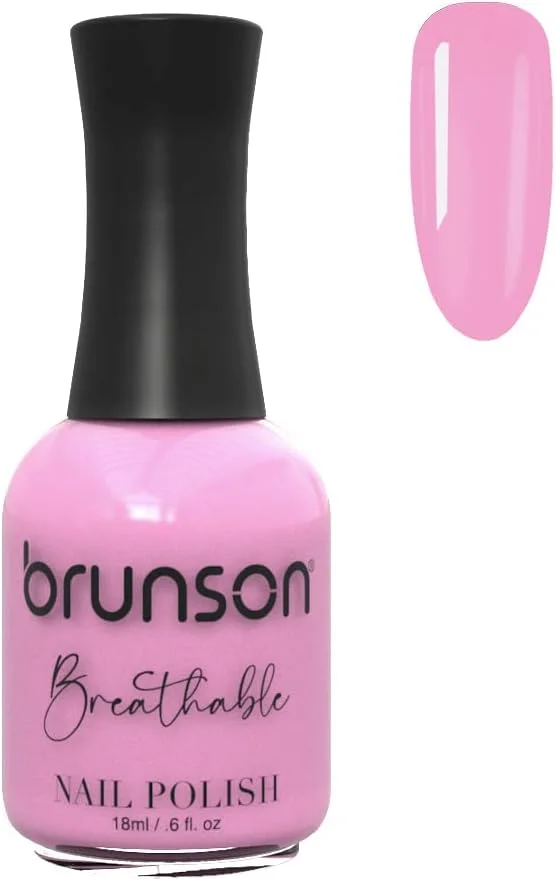 لاک ناخن قابل تنفس برونسون، لاک ناخن حلال، مناسب وضو، خشک شدن سریع، وگان، ماندگاری طولانی اما به راحتی جدا می شود و سازگار با محیط زیست، براق، پایه آب، لاک ناخن 18 میلی لیتر BH187