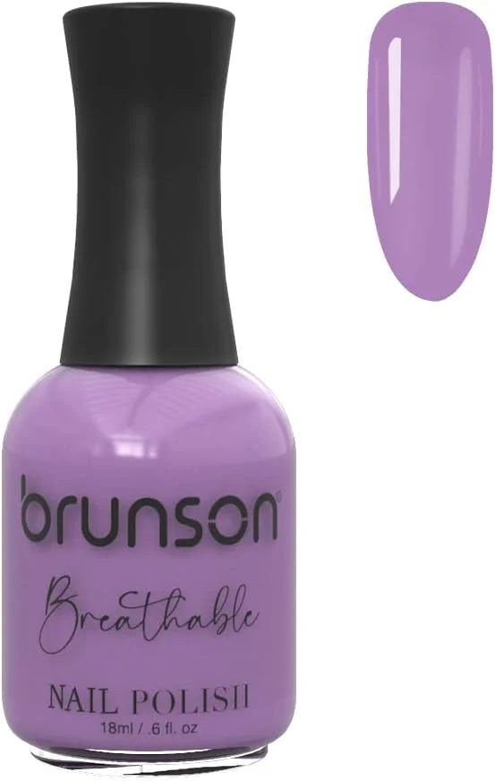 لاک ناخن گیاهی برونسون، قابل تنفس، نفوذپذیر به آب و هوا برای ناخن های سالم | لاک ناخن حلال 18 میلی لیتر BH086