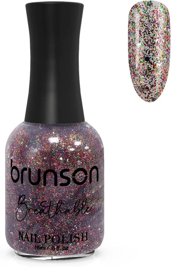 لاک ناخن گیاهی برانسون، قابل تنفس، نفوذپذیر به آب و هوا برای ناخن های سالم | لاک ناخن حلال 18 میلی لیتر BH363