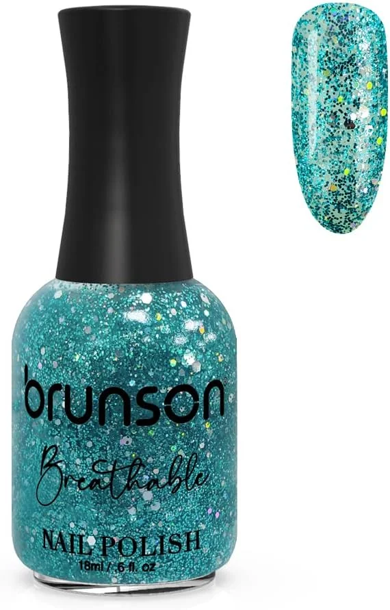 لاک ناخن گیاهی برونسون با قابلیت تنفس، نفوذپذیر در برابر آب و هوا برای ناخن های سالم | لاک ناخن حلال 18 میلی لیتر BH304