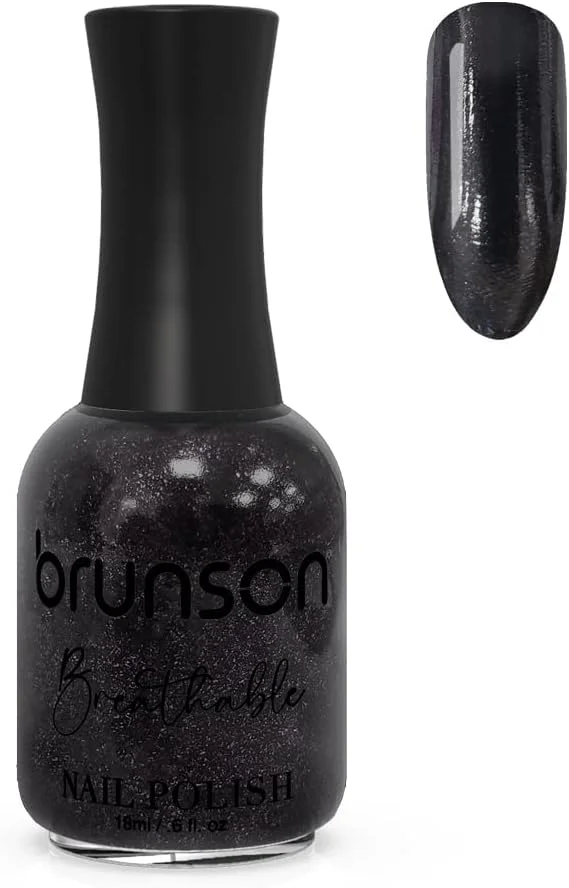 لاک ناخن گیاهی برونسون با قابلیت تنفس، نفوذپذیر به آب و هوا برای ناخن های سالم | لاک ناخن حلال 18 میلی لیتر BH315