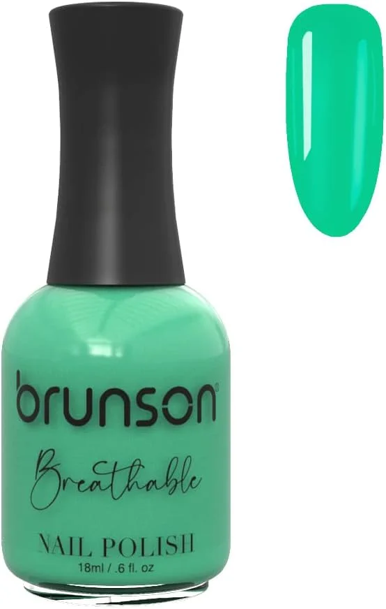 لاک ناخن قابل تنفس برانسون، لاک ناخن حلال، مناسب وضو، خشک شدن سریع، وگان، ماندگاری طولانی، لایه برداری آسان، سازگار با محیط زیست، ارگانیک، براق، پایه آب، لاک ناخن 18 میلی لیتر BH329