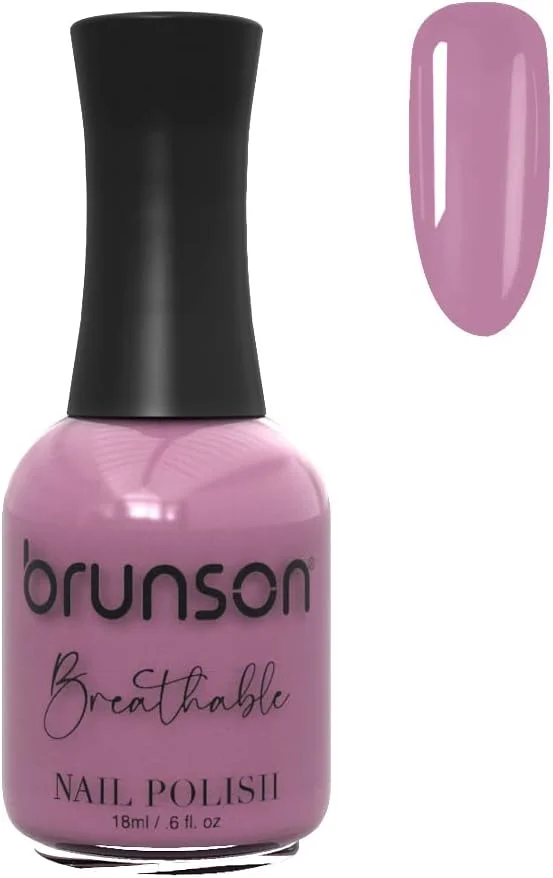 لاک ناخن قابل تنفس برونسون، لاک ناخن دوستدار وضو، خشک شدن سریع، وگان، ماندگاری طولانی، لایه برداری آسان، سازگار با محیط زیست، براق، پایه آب، 18 میلی لیتر BH130