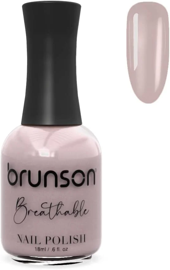 لاک ناخن قابل تنفس برانسون، لاک ناخن دوستدار وضو، خشک شدن سریع، وگان، ماندگاری طولانی اما به راحتی جدا می شود و سازگار با محیط زیست، براق، پایه آب، لاک ناخن 18 میلی لیتر BH337