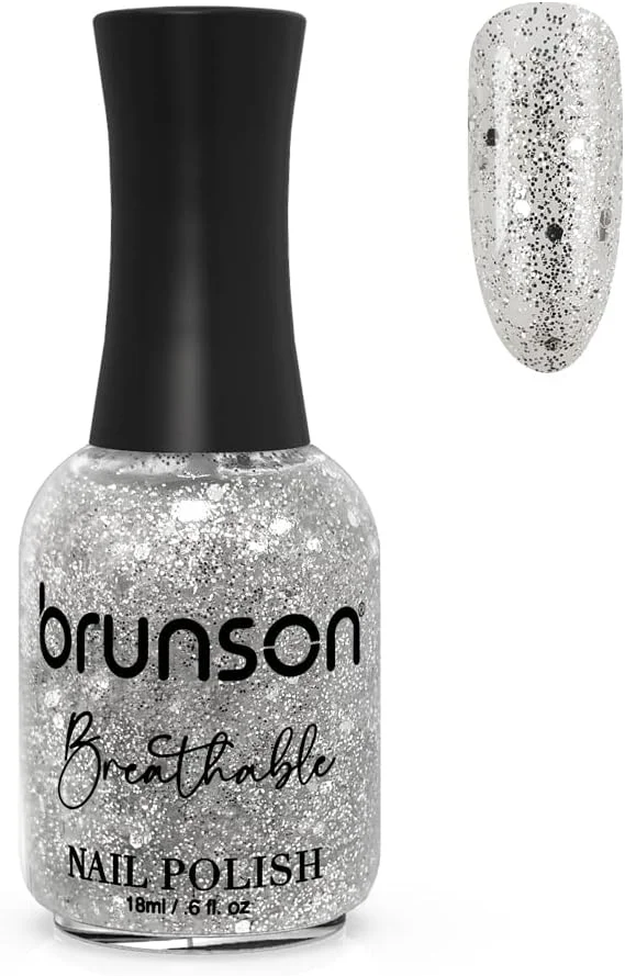 لاک ناخن گیاهی برونسون، قابل تنفس، نفوذپذیر به آب و هوا برای ناخن های سالم | لاک ناخن حلال 18 میلی لیتر BH354