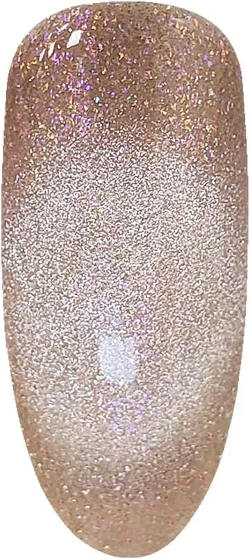 لاک ژل ناخن چشم گربه ای نه بعدی ستاره خوش شانس Brunson حجم 18 میلی لیتر - درخشش هولوگرافیک، لاک ژل بادوام، ژل خیساندنی UV/LED با کیفیت سالن برای استفاده آسان در طراحی ناخن (SF-A-BLS9D09, 18)