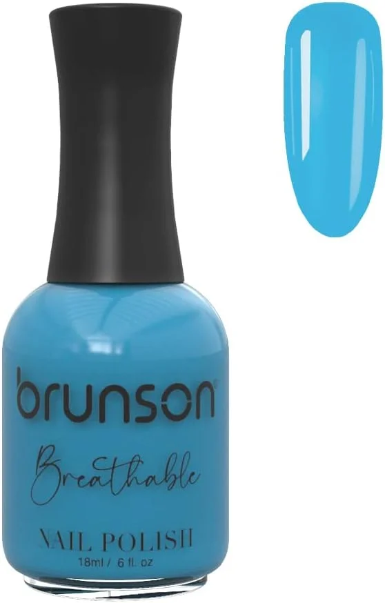 لاک ناخن قابل تنفس برونسون، لاک ناخن حلال، مناسب وضو، خشک شدن سریع، وگان، ماندگاری طولانی اما به راحتی جدا می شود و لاک ناخن براق و سازگار با محیط زیست بر پایه آب 18 میلی لیتر BH222