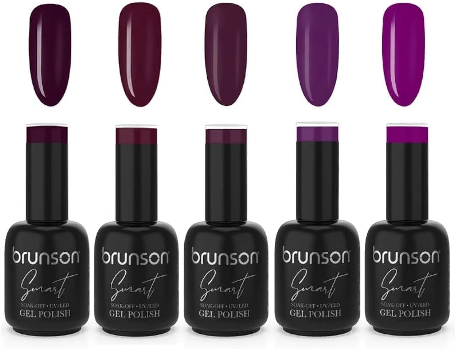مجموعه لاک ژل برانسون، 5 رنگ ژلی، استفاده از بیس و تاپ کت بدون نیاز به پاک کردن، مجموعه لاک ژل بهاری برای خانم ها، کیت استارتر لاک ژل UV Soak Off برای مانیکور DIY، 18 میلی لیتر در هر بطری مجموعه لاک ژل برانسون، 5 رنگ ژلی، استفاده از بیس و تاپ کت بدون نیاز به پاک کردن، مجموعه لاک ژل بهاری برای خانم ها، کیت استارتر لاک ژل UV Soak Off برای مانیکور DIY، 18 میلی لیتر در هر بطری