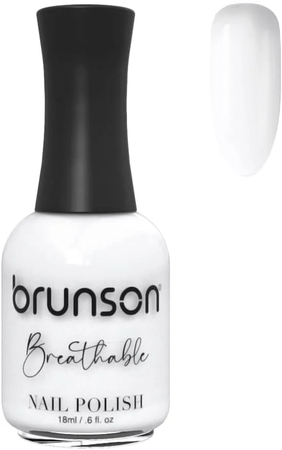 لاک ناخن قابل تنفس برونسون، لاک ناخن دوستدار وضو، خشک شدن سریع، وگان، ماندگاری طولانی، لایه برداری آسان و سازگار با محیط زیست، براق، پایه آب، لاک ناخن 18 میلی لیتر BH385