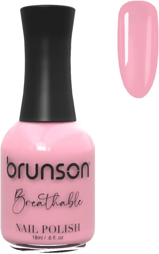 لاک ناخن قابل تنفس برونسون، لاک ناخن حلال، مناسب وضو، خشک شدن سریع، وگان، ماندگاری طولانی اما به راحتی جدا می شود، سازگار با محیط زیست، ارگانیک، براق، پایه آب، 18 میلی لیتر BH179
