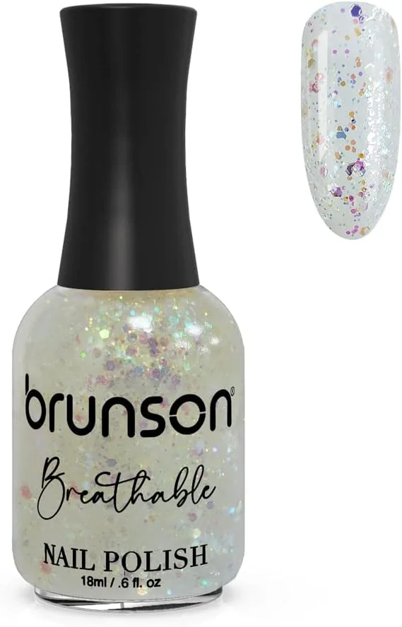 لاک ناخن گیاهی برانسون با قابلیت تنفس، نفوذپذیر در برابر آب و هوا برای ناخن های سالم | لاک ناخن حلال تایید شده 18 میلی لیتر BH353