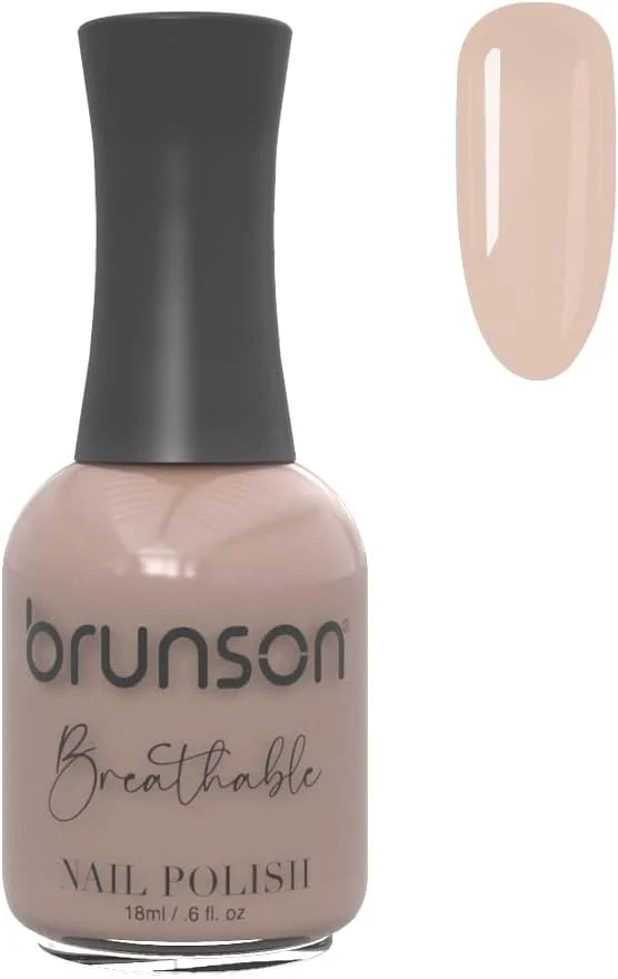 لاک ناخن قابل تنفس برونسون، لاک ناخن حلال، مناسب وضو، خشک شدن سریع، وگان، ماندگاری طولانی اما به راحتی جدا می شود و لاک ناخن براق و سازگار با محیط زیست بر پایه آب 18 میلی لیتر BH332