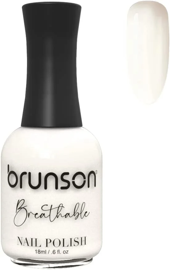 لاک ناخن قابل تنفس برونسون، لاک ناخن دوستدار وضو، خشک شدن سریع، وگان، ماندگاری طولانی، لایه برداری آسان و سازگار با محیط زیست، براق، پایه آب، لاک ناخن 18 میلی لیتر BH038