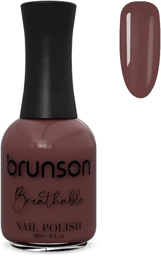 لاک ناخن قابل تنفس برونسون، لاک ناخن دوستدار وضو، خشک شدن سریع، وگان، ماندگاری طولانی اما به راحتی جدا می شود و سازگار با محیط زیست، براق، پایه آب، لاک ناخن 18 میلی لیتر BH139