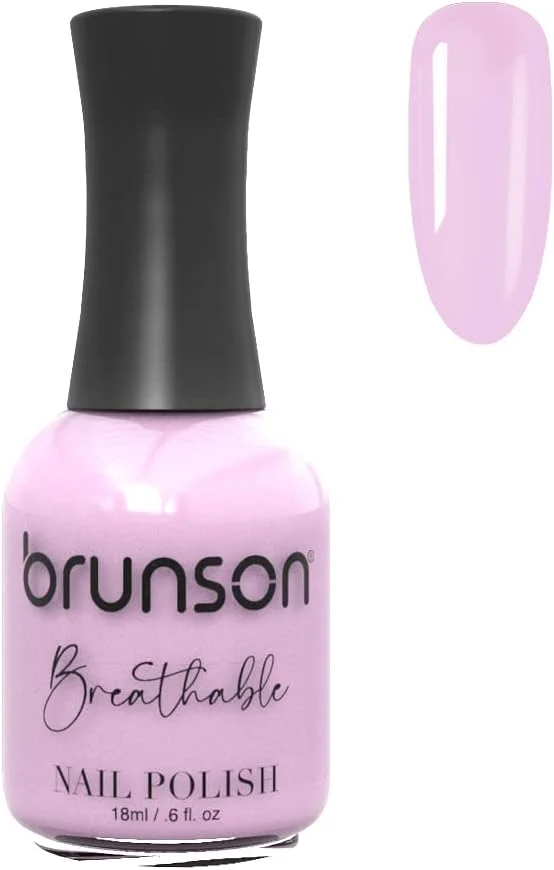 لاک ناخن قابل تنفس برونسون، لاک ناخن دوستدار وضو، خشک شدن سریع، وگان، ماندگاری طولانی، لایه برداری آسان و سازگار با محیط زیست، براق، پایه آب، لاک ناخن 18 میلی لیتر BH193