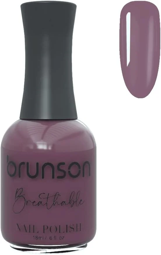 لاک ناخن قابل تنفس برونسون، لاک ناخن حلال، مناسب وضو، خشک شدن سریع، وگان، ماندگاری طولانی اما به راحتی جدا می شود و سازگار با محیط زیست، ارگانیک، براق، پایه آب، لاک ناخن 18 میلی لیتر BH281