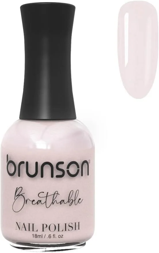 لاک ناخن قابل تنفس برونسون، لاک ناخن حلال، مناسب وضو، خشک شدن سریع، وگان، ماندگاری طولانی، لایه برداری آسان، سازگار با محیط زیست، ارگانیک، براق، پایه آب، لاک ناخن 18 میلی لیتر BH006
