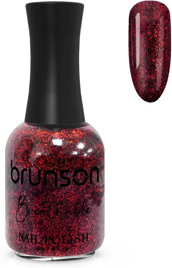 لاک ناخن قابل تنفس برونسون، لاک ناخن دوستدار وضو، خشک شدن سریع، وگان، ماندگاری طولانی اما به راحتی جدا می شود و سازگار با محیط زیست، براق، پایه آب، لاک ناخن 18 میلی لیتر BH273