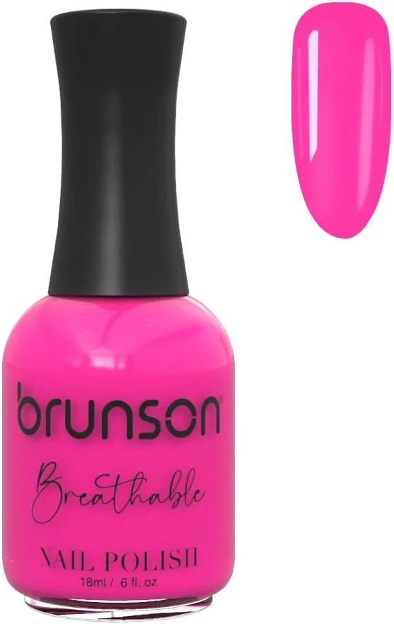 لاک ناخن گیاهی برانسون با قابلیت تنفس، نفوذپذیر در برابر آب و هوا برای ناخن های سالم | لاک ناخن حلال 18 میلی لیتر BH111