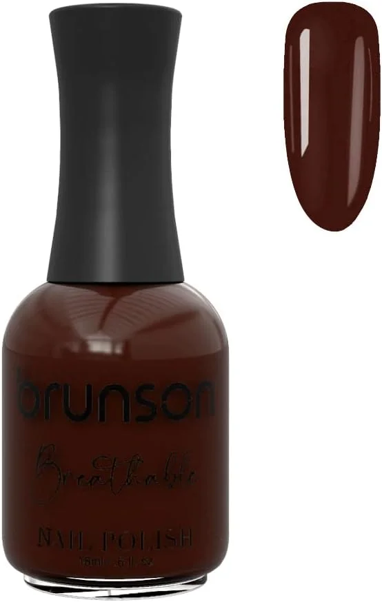 لاک ناخن قابل تنفس برونسون، لاک ناخن حلال، مناسب وضو، خشک شدن سریع، وگان، ماندگاری طولانی اما به راحتی کنده می شود، سازگار با محیط زیست، ارگانیک، براق، پایه آب، لاک ناخن 18 میلی لیتر BH212