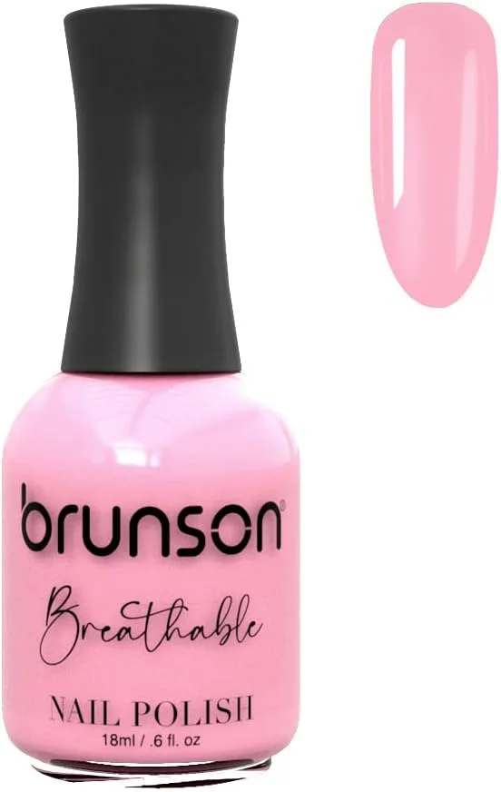 لاک ناخن قابل تنفس برونسون، لاک ناخن حلال، مناسب وضو، خشک شدن سریع، وگان، ماندگاری طولانی اما به راحتی جدا می شود و سازگار با محیط زیست، براق، پایه آب، لاک ناخن 18 میلی لیتر BH182