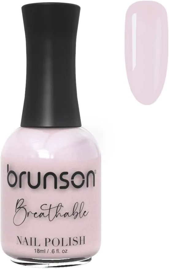 لاک ناخن قابل تنفس برونسون، لاک ناخن حلال، مناسب وضو، خشک شدن سریع، وگان، ماندگاری طولانی، لایه برداری آسان و سازگار با محیط زیست، براق، پایه آب، لاک ناخن 18 میلی لیتر BH191
