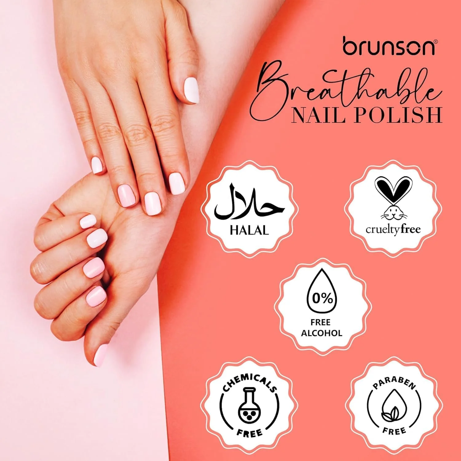 لاک ناخن قابل تنفس برونسون، لاک ناخن دوستدار وضو، خشک شدن سریع، وگان، ماندگاری طولانی اما به راحتی جدا می شود و لاک ناخن براق و سازگار با محیط زیست بر پایه آب 18 میلی لیتر BH167 لاک ناخن قابل تنفس برونسون، لاک ناخن دوستدار وضو، خشک شدن سریع، وگان، ماندگاری طولانی اما به راحتی جدا می شود و لاک ناخن براق و سازگار با محیط زیست بر پایه آب 18 میلی لیتر BH167