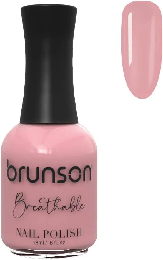 لاک ناخن قابل تنفس برونسون، لاک ناخن حلال، مناسب وضو، خشک شدن سریع، وگان، ماندگاری طولانی اما به راحتی جدا می شود و لاک ناخن براق و سازگار با محیط زیست بر پایه آب 18 میلی لیتر BH178