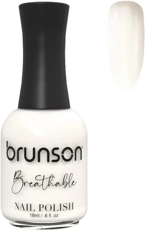 لاک ناخن قابل تنفس برونسون، لاک ناخن حلال، مناسب وضو، خشک شدن سریع، وگان، ماندگاری طولانی، لایه برداری آسان، سازگار با محیط زیست، ارگانیک، براق، پایه آب، لاک ناخن 18 میلی لیتر BH038