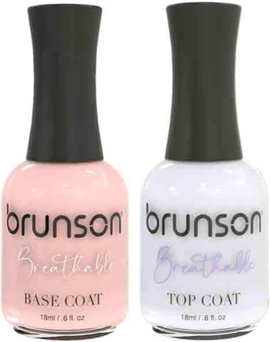 لاک ناخن قابل تنفس برانسون، لاک ناخن دوستدار وضو، وگان، ماندگاری طولانی با قابلیت جدا شدن آسان، سازگار با محیط زیست، ارگانیک، براق، پایه آب، لاک ناخن، لایه پایه و لایه رویی