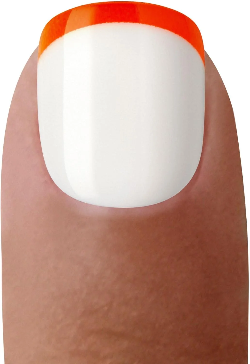 کاشت ناخن مصنوعی کوچک با چسب فشاری برای کودکان - مدل 'French Pop' - ست هنر ناخن مبتدی با سوهان ناخن و 20 ناخن مصنوعی