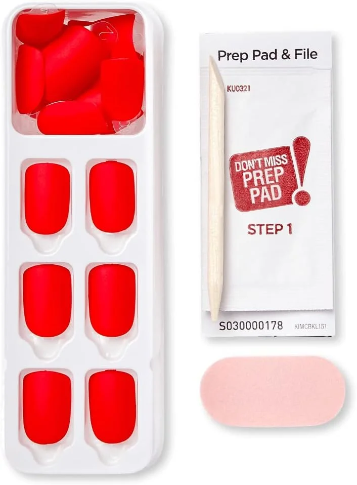 ناخن مصنوعی چسبی imPRESS KISS، رنگ طلوع خورشید - قد کوتاه، مات، رنگ یکدست بدون لاک، شامل پد آماده سازی، سوهان کوچک، چوب مانیکور و 30 ناخن مصنوعی ناخن مصنوعی چسبی imPRESS KISS، رنگ طلوع خورشید - قد کوتاه، مات، رنگ یکدست بدون لاک، شامل پد آماده سازی، سوهان کوچک، چوب مانیکور و 30 ناخن مصنوعی