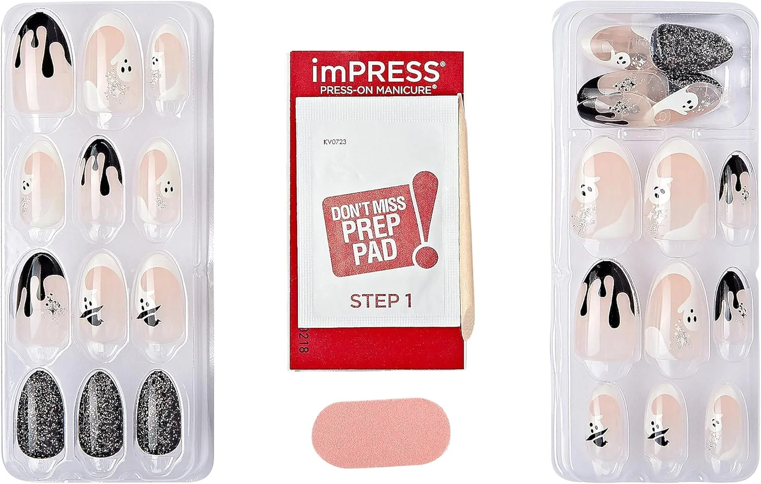 کاشت ناخن فوری imPRESS KISS برای هالووین، رنگ خنثی، قد متوسط، فرم بادامی، فناوری PureFit، ضد لب پر شدن، ضد لک، ضد آب، پد آماده سازی، سوهان ناخن کوچک، چوب مانیکور و 30 ناخن مصنوعی کاشت ناخن فوری imPRESS KISS برای هالووین، رنگ خنثی، قد متوسط، فرم بادامی، فناوری PureFit، ضد لب پر شدن، ضد لک، ضد آب، پد آماده سازی، سوهان ناخن کوچک، چوب مانیکور و 30 ناخن مصنوعی