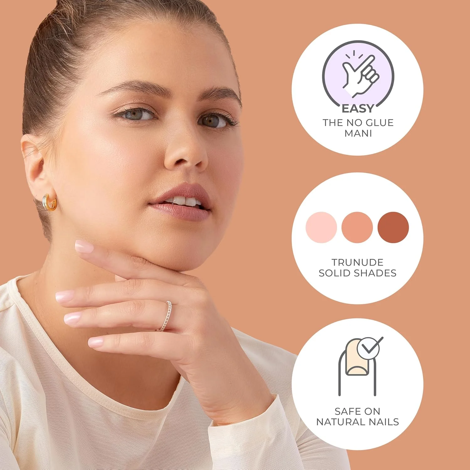 ناخن مصنوعی چسبی KISS imPRESS، رنگ صورتی ملایم 'Serenity'، سایز متوسط، فرم بادامی، شامل 30 ناخن، پد آمادهسازی، برگه راهنما، یک چوب مانیکور، یک سوهان کوچک ناخن مصنوعی چسبی KISS imPRESS، رنگ صورتی ملایم 'Serenity'، سایز متوسط، فرم بادامی، شامل 30 ناخن، پد آمادهسازی، برگه راهنما، یک چوب مانیکور، یک سوهان کوچک