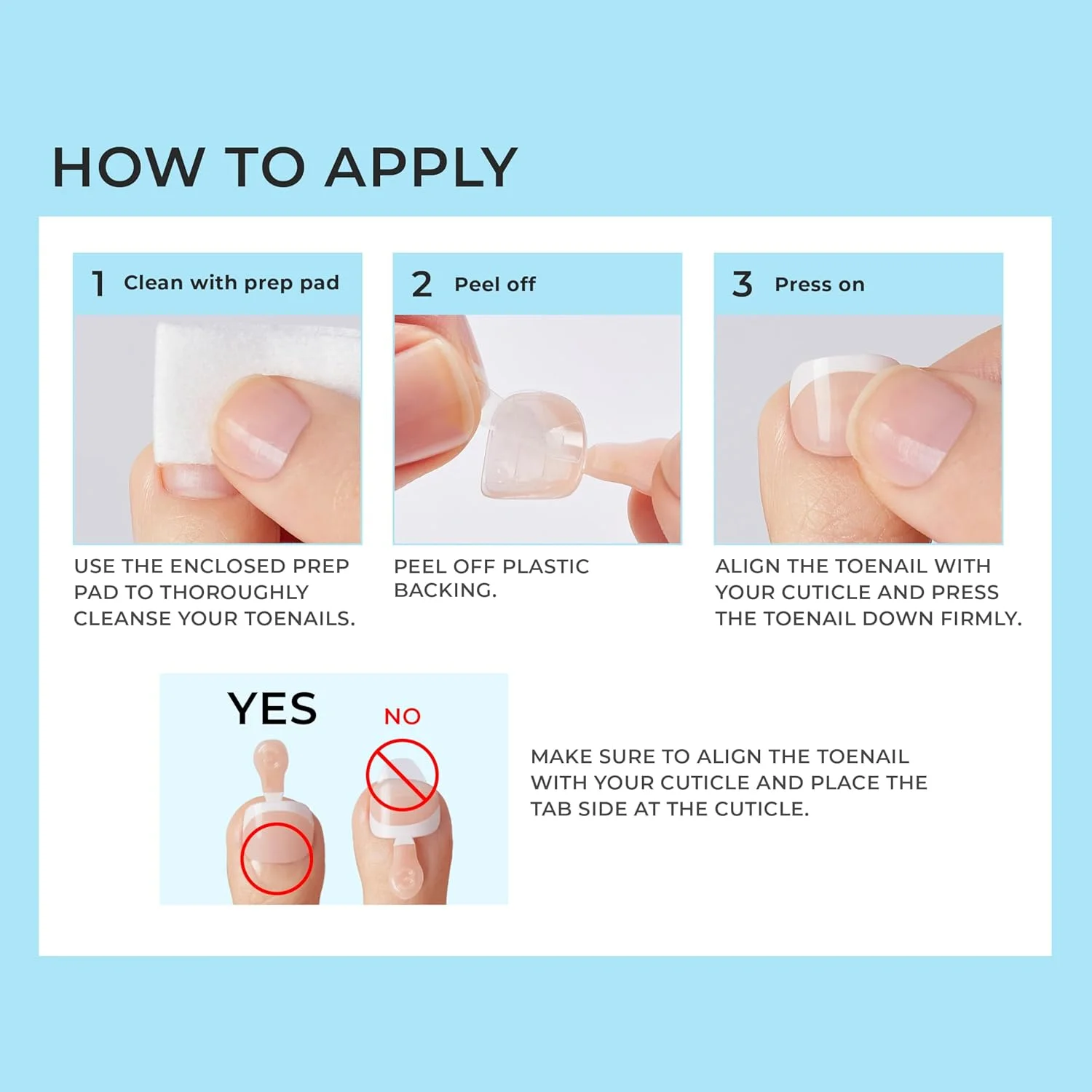 ناخن مصنوعی پدیکور با طرح فرنچ نوک سفید، مدل 'Blanc Chic'، سفید، کوتاه، بیضی-مربعی. شامل 24 ناخن مصنوعی، پد آماده سازی، سوهان ناخن کوچک و چوب پدیکور ناخن مصنوعی پدیکور با طرح فرنچ نوک سفید، مدل 'Blanc Chic'، سفید، کوتاه، بیضی-مربعی. شامل 24 ناخن مصنوعی، پد آماده سازی، سوهان ناخن کوچک و چوب پدیکور