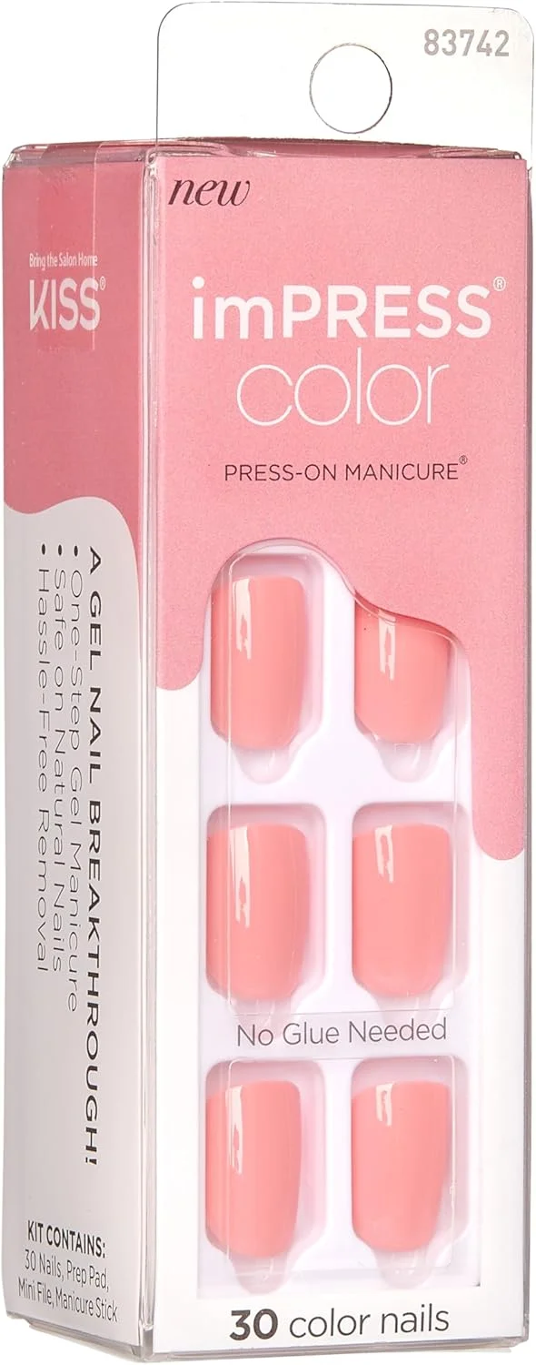 ناخن مصنوعی چسبی ایمپرس - رنگ صورتی ملایم Kimc003C ناخن مصنوعی چسبی ایمپرس - رنگ صورتی ملایم Kimc003C