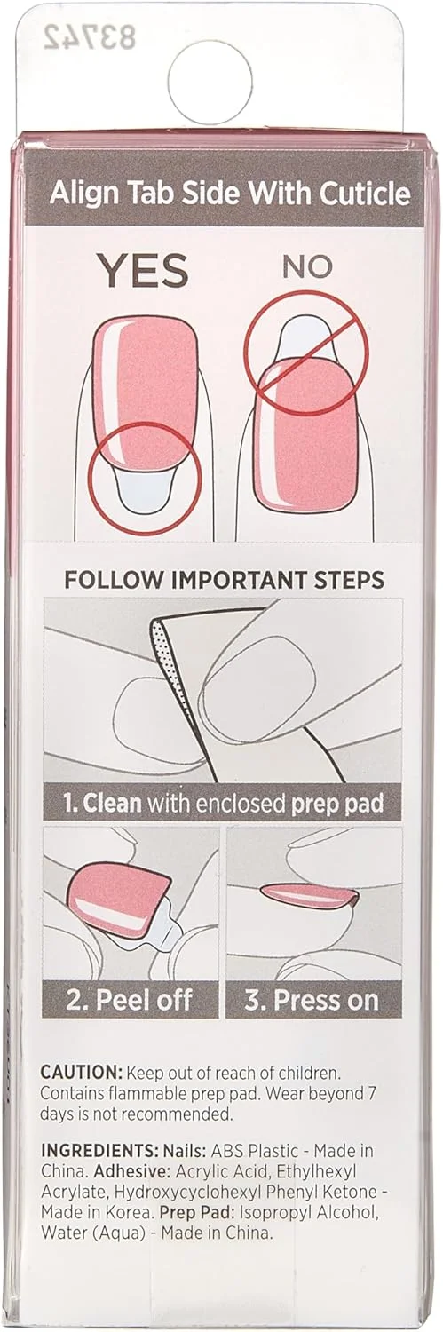 ناخن مصنوعی چسبی ایمپرس - رنگ صورتی ملایم Kimc003C ناخن مصنوعی چسبی ایمپرس - رنگ صورتی ملایم Kimc003C