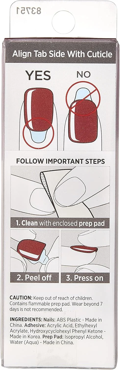 ناخن مصنوعی چسبی ایمپرس - رنگ اسپرس یور سلف Kimc012C ناخن مصنوعی چسبی ایمپرس - رنگ اسپرس یور سلف Kimc012C