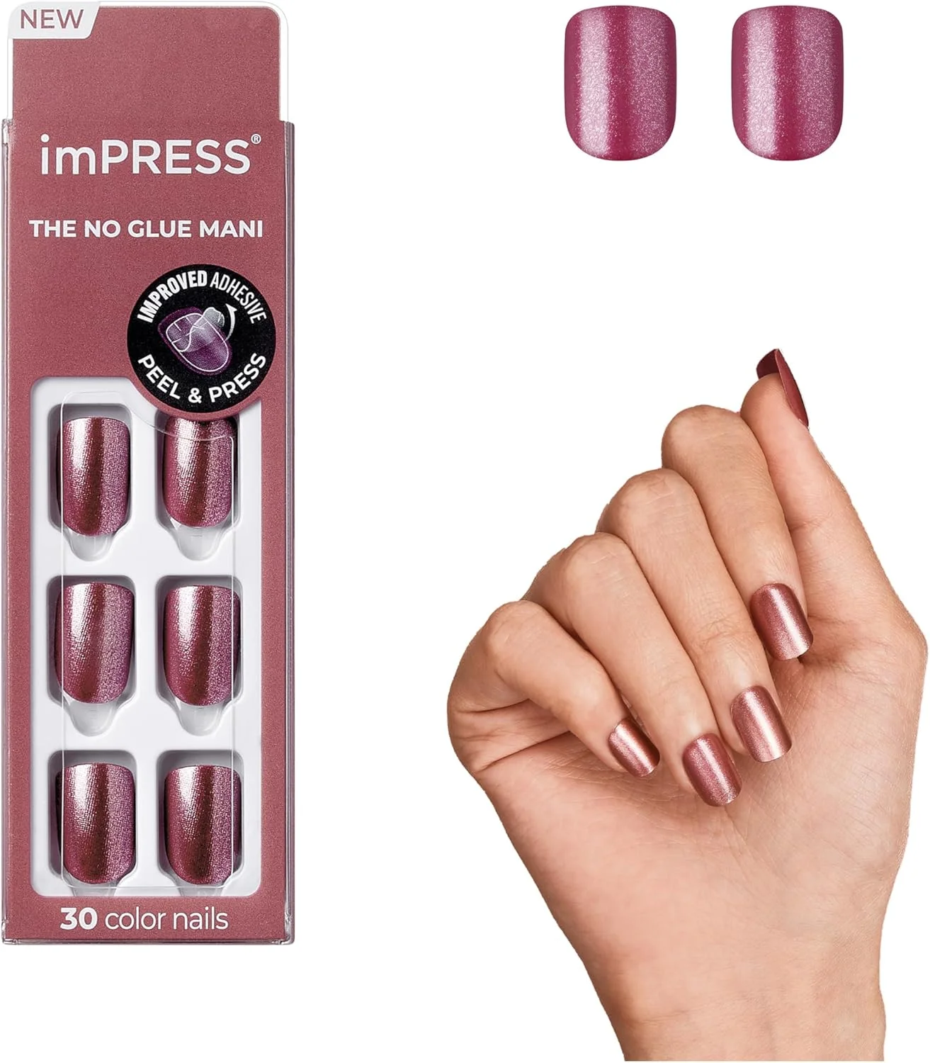 ناخن مصنوعی imPRESS رنگ Peanut Pink کد KIMC006C
