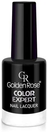 لاک ناخن گلدن رز کالر اکسپرت شماره 60، رنگ مشکی براق